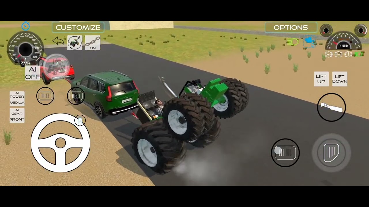 John Deere 5075E 4×4 Mission Thoching King Power Test John Deere Ki Khatarnak 🔥 #srgamingking 