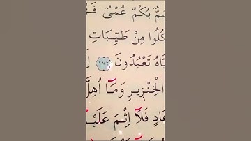 سورة البقرة الأية 172 إلى 173 القارئ مشاري راشد العفاسي