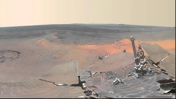 Panoramic view of Mars released by Nasa
