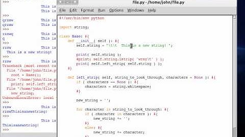 Python 60 String Left Strip