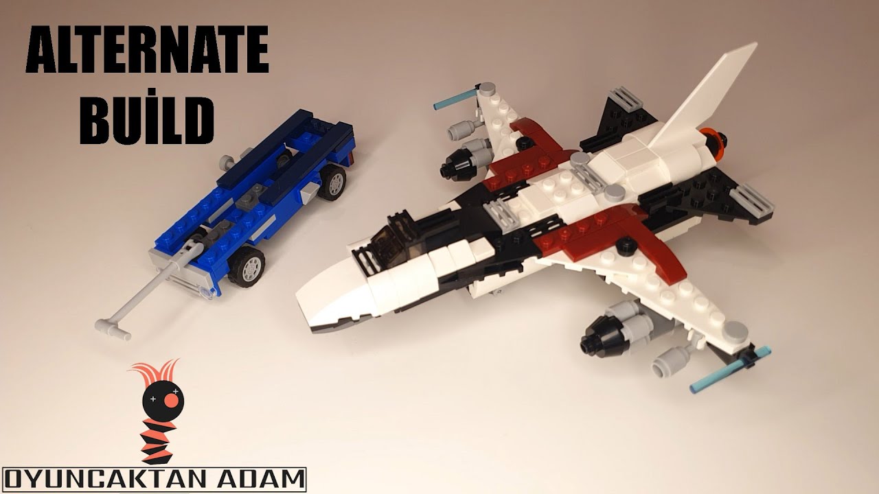 Lego No 31091 Alternate Build F-16 Fighting Falcon Creator - YouTube
