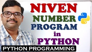 NIVEN / HARSHAD NUMBER PROGRAM IN PYTHON PROGRAMMING || PYTHON PROGRAMMING