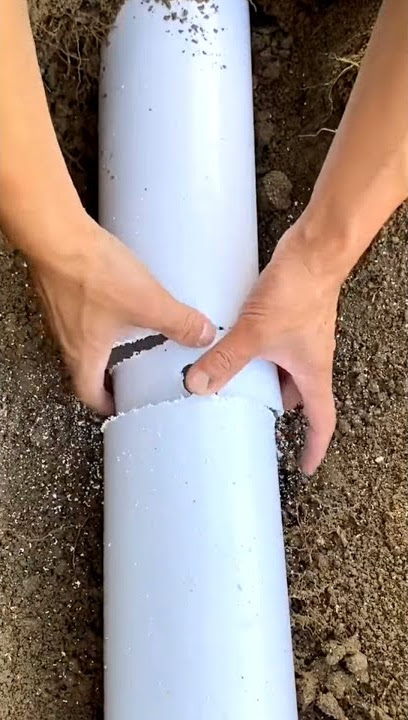 How to fix a hole in a PVC pipe#shorts