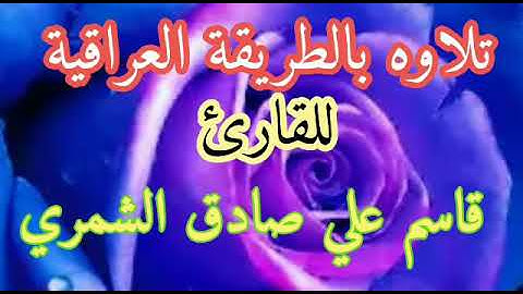 القارئ قاسم علي الشمري