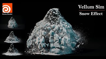 Houdini Vellum Snow Simulation Rnd (Project files included)