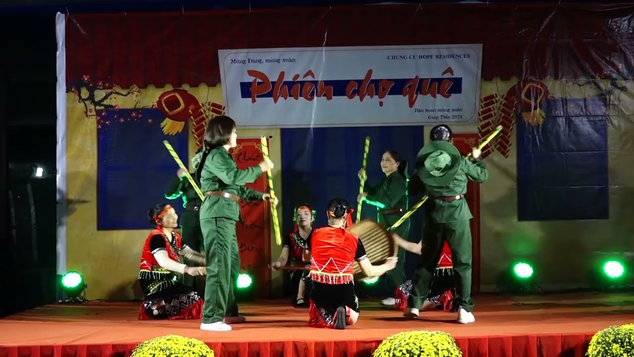Múa Tiếng chày trên sóc bom bo Tổ 12 Hope. 28. 1 .2024