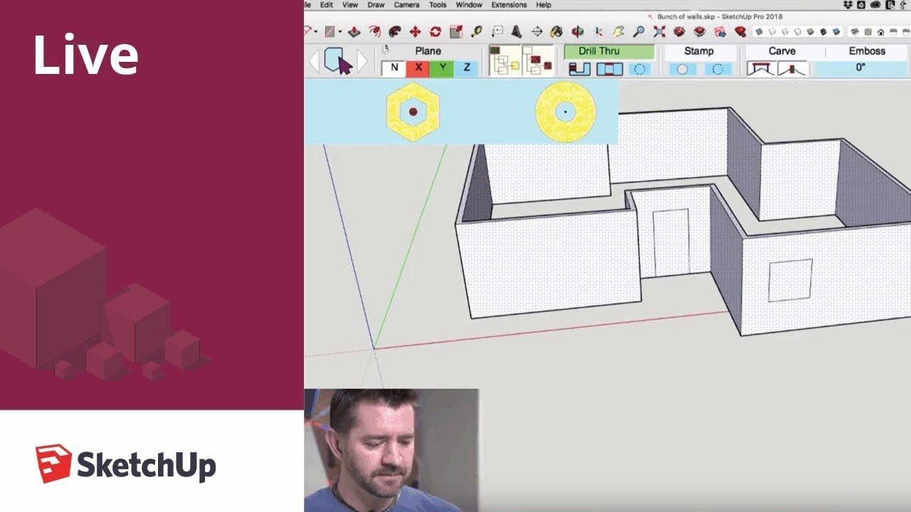 learning strategies SketchUp Live! Punching Holes in Things (April 13, 2018)