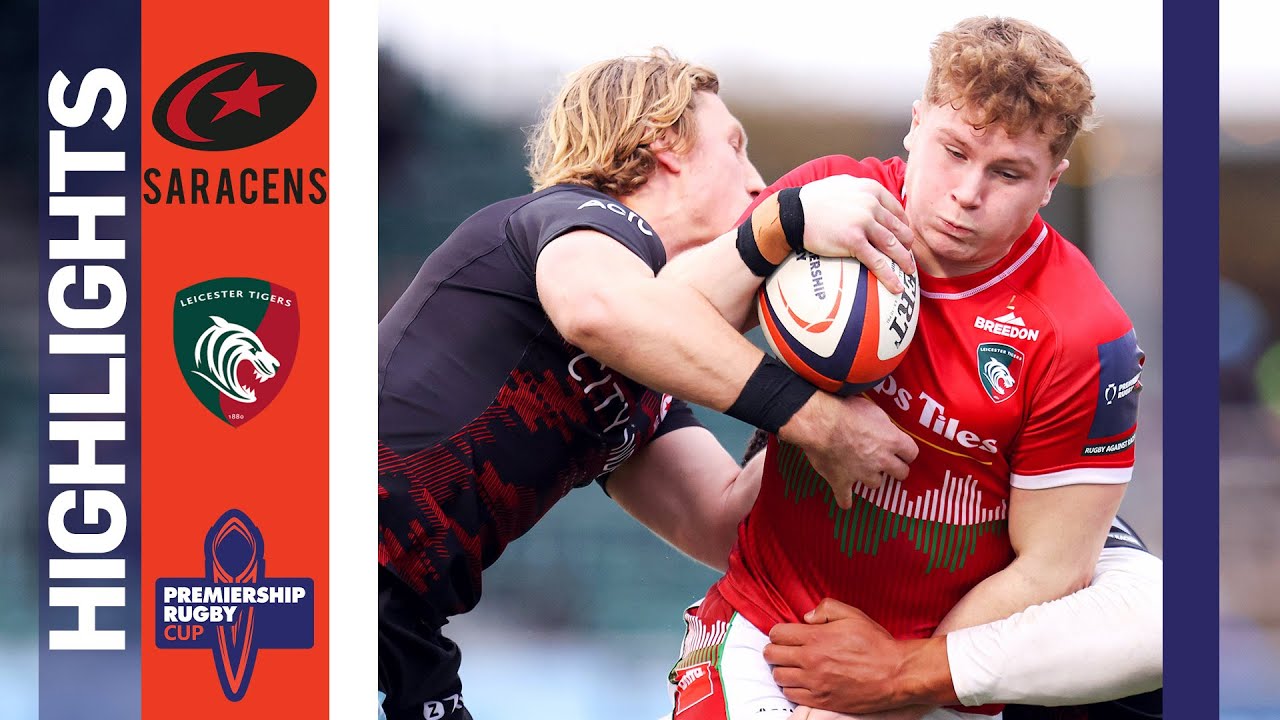Saracens v Leicester Tigers - HIGHLIGHTS Dominant Seven-Try Win Premiership Cup 2022/23