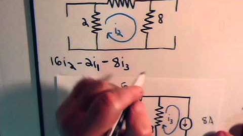 Electrical Circuits Video 21: Super Mesh Currents (V & I Sources) Example #3