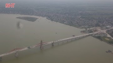 Chính thức hợp long cầu Cửa Hội nối Nghệ An - Hà Tĩnh