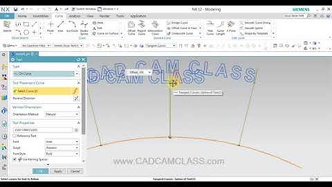 NX   TEXT COMMAND IN NX