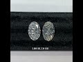 Natural Oval Diamond Comparison 2.09 carat &#39;D&#39; color vs 2.14 &#39;G&#39; Color