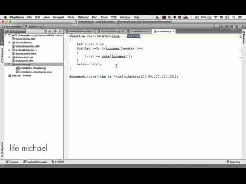 Parameters Binding to Array in ECMAScript 2015