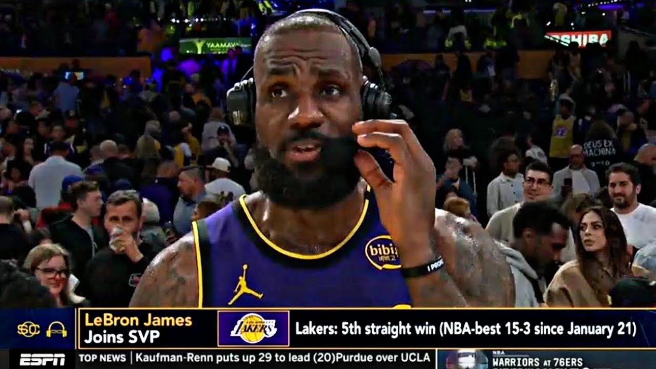 LeBron joins SVP's discussion after Luka Doncic scores 31 Pts to help ...