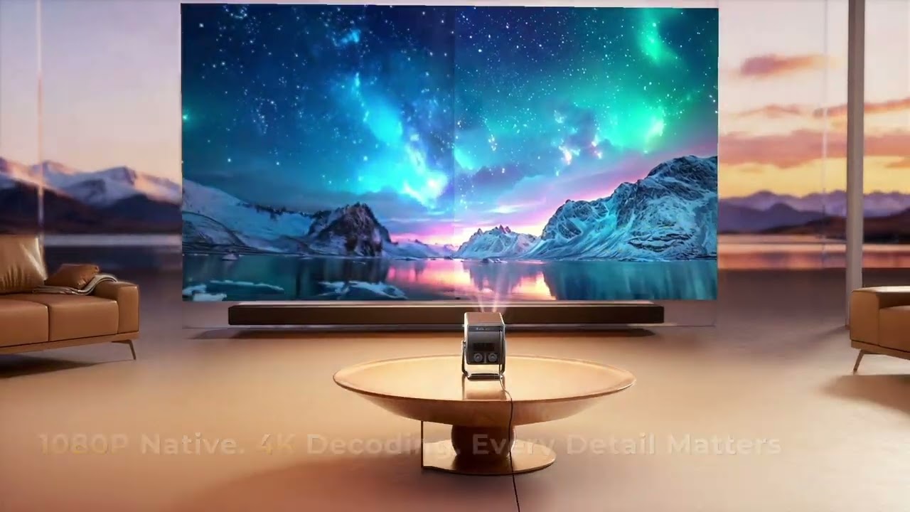 TOPTRO A2 Smart Projector 4K [VIDAA Live TV & 36W Dolby & Voice
