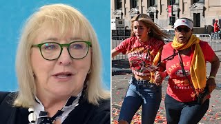 Donna Kelce SPEAKS OUT On Being Evacuated After Mass Shooting During Super Bowl Parade