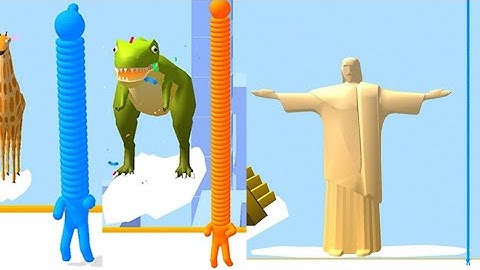 NOOB vs PRO vs HACKER vs GOD in Long Neck Run! vs giant rush