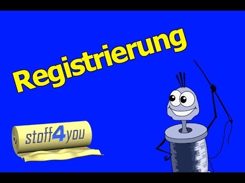 Registrierung | stoff4you | Tutorial