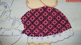 [Puntada Fantasía] Falda señora del rodillo - Pareja mexicana | Un Mundo Maravillisa