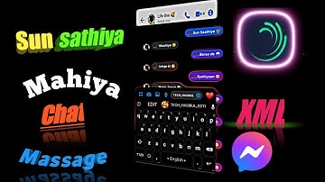 SUN SAATHIYA 🙂🥀 New 3D Chat Lyrics xml preset file 🥰 | #xml #alightmotion | @TECH_HASIBUL_EDTI