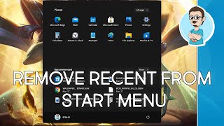 hide recent files and folders in windows 11 start menu!