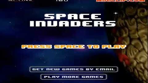 Miniclip: Space Invaders (2003 Flash Version) Gameplay