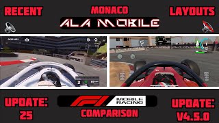 MONACO IN ALA MOBILE VS F1 MOBILE 2022 | TRACK COMPARISON