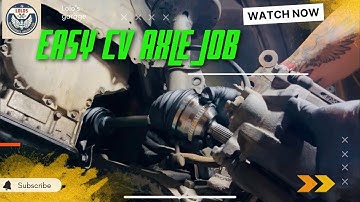 How to replace  CV Axle Toyota Corolla 2003-2008 quick and easy and save money