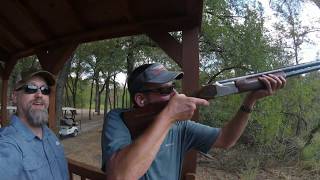 Shooting sporting clays at Elm Fork in Dallas