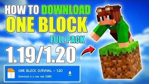 How to Download and Install One block Survival World in Minecraft 1.19 | Minecraft One Block Map 🗾