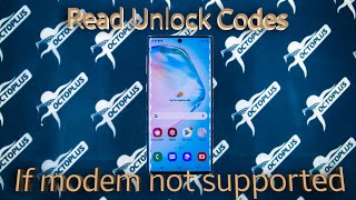 How to do Read Codes operations if modem not supported! With Octoplus Samsung