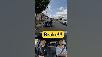 Brake!!! 👁️👄👁️  #driving #car #learn #howto #london #teacher #fyp #brake #hazard #stop