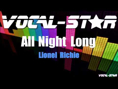 Lionel Richie All Night Long Karaoke Version With Lyrics Hd