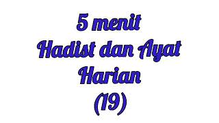 5 menit Hadist harian