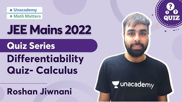 JEE Mains 2022 | Quiz Series | Differentiability Quiz- Calculus | Math Matters | Roshan Jiwnani