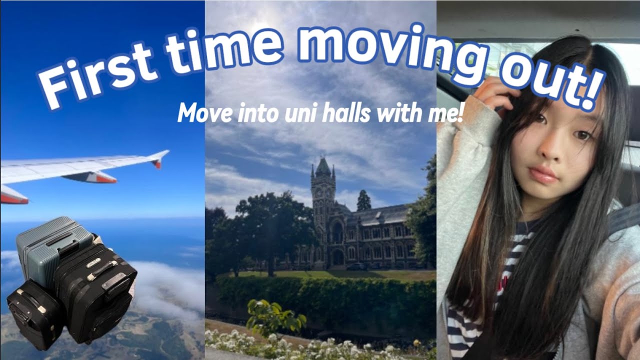 Uni vlog nz UoO | MOVE OUT into uni halls with me! |  University of Otago