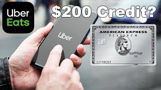 How to use Uber $200 AMEX PLATINUM Credit?
