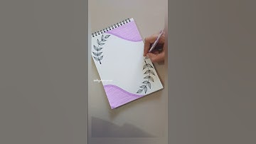 "Aesthetic Front Page Design 😍" #shorts #youtubeshorts