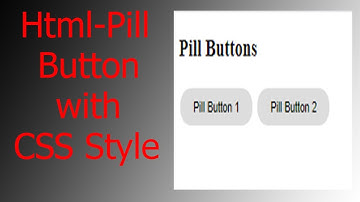 How to Create a Pill Button Only Html and CSS(2021)