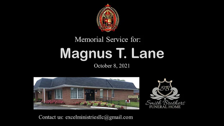 Magnus T. Lane Memorial Service