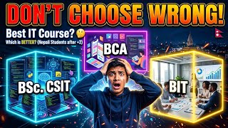 Best IT Course After +2? CSIT vs BIT vs BCA Which is Better Don’t Choose Wrong. Complete Comparison