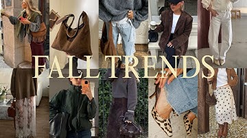 2025 Fall Fashion Trends!