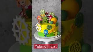 Яркий детский торт с Фиксиками #фиксики #тортфиксики #тортыбарнаул #elenav_tort