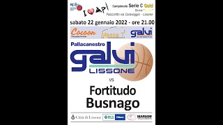 2022 01 22 Galvi Lissone vs Fortitudo Busnago