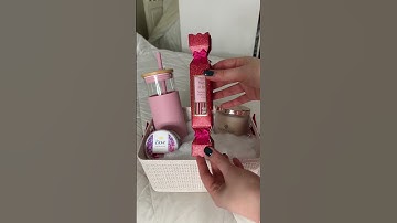 I loveee making gift baskets for my friends🥹💗  #Shorts