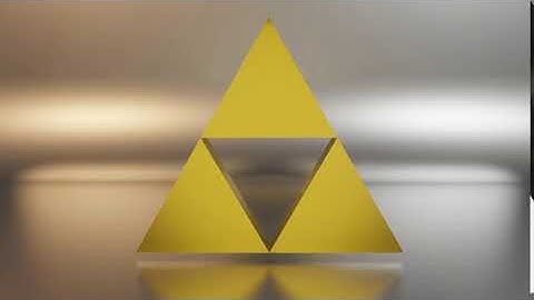 Legend of Zelda Triforce (Rendered in Blender/EEVEE)