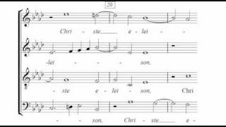 Kyrie - Byrd, Mass for 4 Voices chords