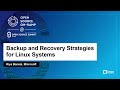 Backup and recovery strategies for linux systems  riya bansal microsoft