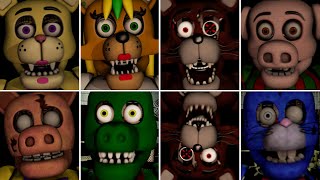 Five Nights at Maggie's Classic Revival - All Jumpscares & Extras