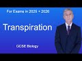 GCSE Biology Revision "Transpiration"